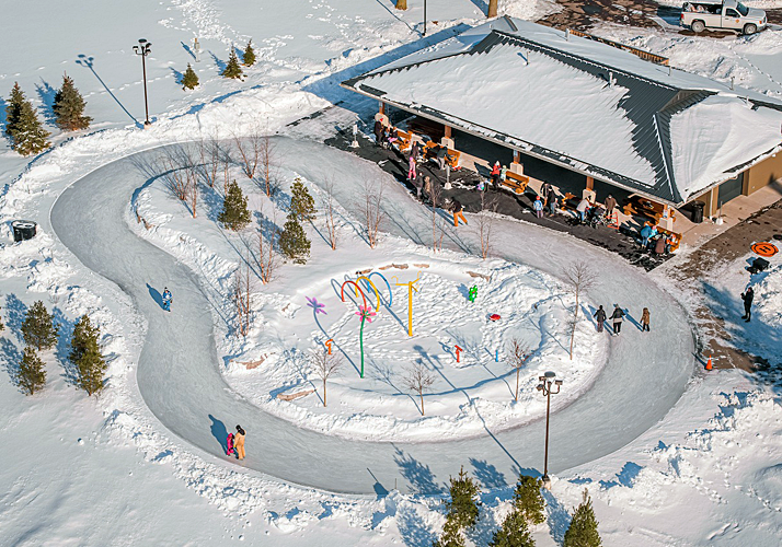 Custom Ice Rinks Skating Paths